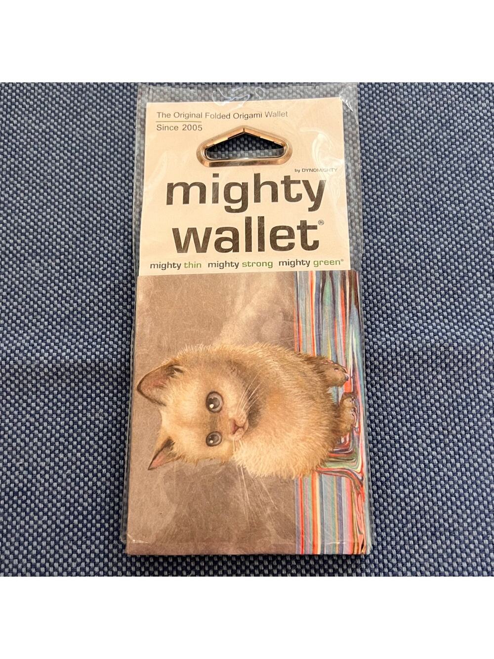 Mighty Wallet - "Self Pawtrait"  DYNOMIGHTY - Folded Origami Wallet - NWT
